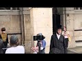 IGNORANT Woman over Stepped to the Limit at Horse Guards