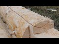 Amazing Intelligent Log Cabin Build Skills - Fastest Building Wooden House With Your Own Hands