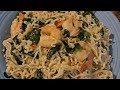 shrimp with spinach and noddles how do I cook shrimp noodles /FilAm recipes