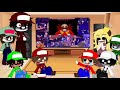 Mario Madness characters react to The exes react to Lord x vs Mx Round 2 Part 2 || FreshgachaYT ||