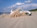 Subaru forester in sand