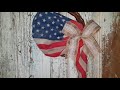 Dollar Tree DIY | Farmhouse Patriotic Wreath