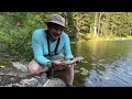 GIANT Trout Fishing in TINY MOUNTAIN LAKE!!! (Catch & Cook)