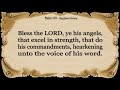 Psalm 103 Reading:  Bless the Lord, O My Soul (With words - KJV)