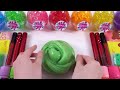 Satisfying Video DIY How to Mixing Makeup Cosmetics Glitter Squishy Balls into Clear Slime Asmr