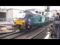 D9009 'Alycidon' and 68022 ECS, start up + departure (1Z12) at King's Cross 6/5/17