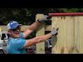 How to Nail Pickets on a Wood Fence | Running Pickets