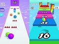 Ball Run 2048 vs Number Ball Race & Merge 3D All Levels Gameplay Android, iOS