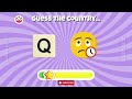 Guess the country by Emojis | Geography quiz challenge | Quiz 2024