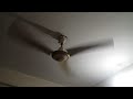 14 year old ceiling fan starting noise downrod shaking problem. Looks like it will fall down now.