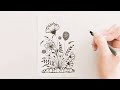 Drawing idea for beginners 🔸Flower drawing 🔸Doodle 🔸Zentangle