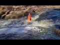 Josh Struble Whitewater Kayaking Flipped in Grabby Hydraulic
