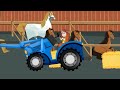 Farmer Working On Farm: Build a Bridge over the Mountains by Helicopter, Dump Truck | Vehicles Farm