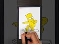 No Clothes for Bart Simpson. This is a Satisfying Drawing #Shorts #xiaolin #drawings #Art