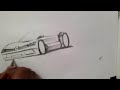 How to draw a  sports car...... made by krishna