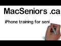 iPhone training for seniors