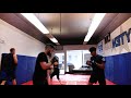 friends sparring