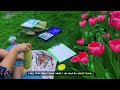 Spend a cozy spring day with me🌷 | Painting in a Garden 🐝