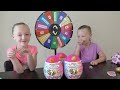 Mystery Wheel Challenge Opening Rainbocorn Sequin Surprise Eggs!