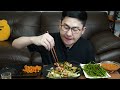 ASMR MUKBANGㅣPork entrails & Fire NoodlesㅣEATING SHOW