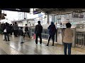 【700系】駅員に怒られる見送り客と老若男女が群がる700系・東海道新幹線名古屋駅