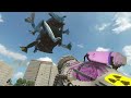 SPIDERMAN Tries to Survive Plane Crash - Teardown Mods Gameplay
