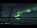 【Aurora 4K 】- Beautiful Nature, Relaxation Film With Calming Piano Music｜Northern lights
