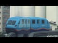 [Sentosa] Blue Monorail from S4 Beach Stn to S1 Sentosa Stn - Hitachi Small type Monorail