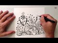 38 # 100 days of tangling | zentangle 100 day challenge | zentangle doodle art | zentangle art