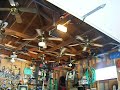 Ceiling Fan Display In My Garage - The Old Setup