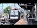 NJ TRANSIT Train Bi double-decker entering and departing North Elizabeth