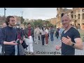 American speaks Latin with Italians at the Colosseum! 🇮🇹 Will they understand? part 1