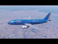 [RTX4090] MSFS ULTRA 4K | Fenix A320-214 ITA Airways | From Bari to Roma - Fiumicino
