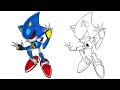 how to draw METAL SONIC
