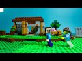 Lego Minecraft NOOB vs PRO - VAULT Build Challenge - Animation