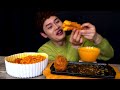 ASMR 매운 국물 스파게티 통치즈카츠 감자고로케 게살튀김 먹방!Spicy Meatball Spaghetti With Cheese Cutlet French Fries MuKBang