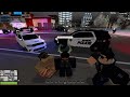 UNDERCOVER COP GETS HIT BY A CAR DURING PURSUIT! - ERLC Roblox Liberty County