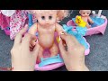 Puas dengan Koleksi Mainan Rumah Kelinci yang Membuka Kemasan, Baby Bathtub Perangkat permainan ASMR