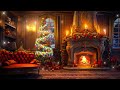 Instrumental Christmas Music with Cracking Fireplace - Cozy Christmas Ambience, Christmas Carols