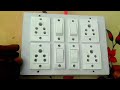 4 socket 4 switch connection || how to make a 4 switch 4 socket connection