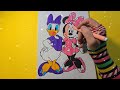 Coloring Minnie Mouse and Daisy Duck. Disney. Coloring pages #minnie #daisy #coloring