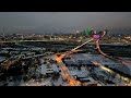 Downtown Dallas Winter Storm 2023 4K Drone Footage