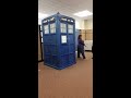 Doctor Who day tardis at tampa library