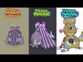 My Singing Monsters, Raw Zebra, The Lost Landscapes, Dark Island, Fanmade | Redesign Comparisons