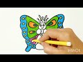 Butterfly Queen Drawing for kids and toddlers | Butterfly drawing