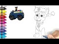 How to Draw Paw Patrol Mighty Pups || Drawing Paw Patrol Chase 🐾