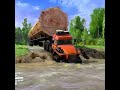 the truck's skill action escapes on the river route