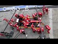 Ferrari F1 Pit Stop Perfection Slow Motion