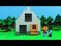 Lego Minecraft NOOB vs PRO - Old Stone HOUSE Challenge Animation