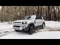 Defender Off Road Test in Sand, Snow, Mud and in the Sea \\ Three different cars trip and fun